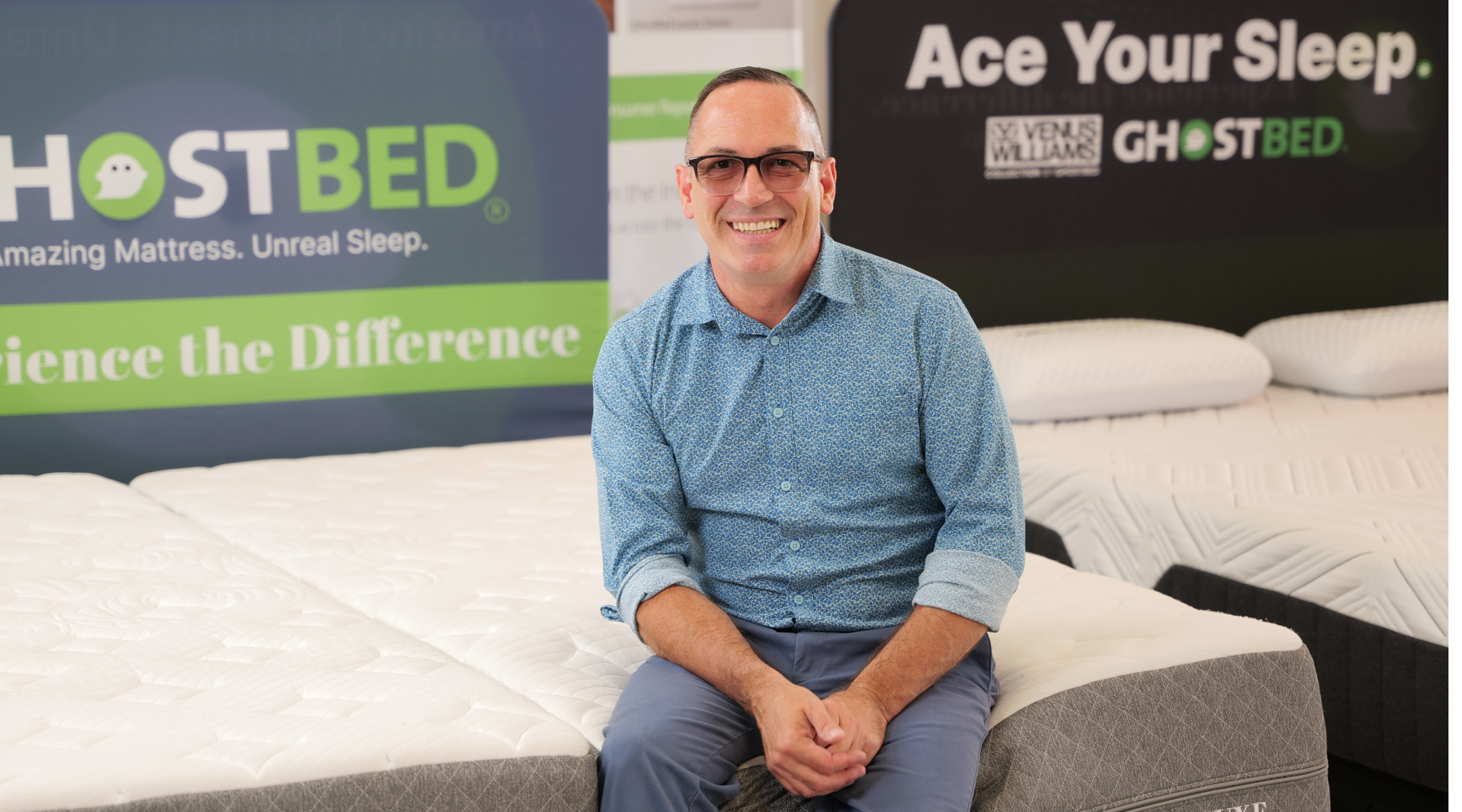 Greg, GhostBed Showroom Manager and Sleep Expert.