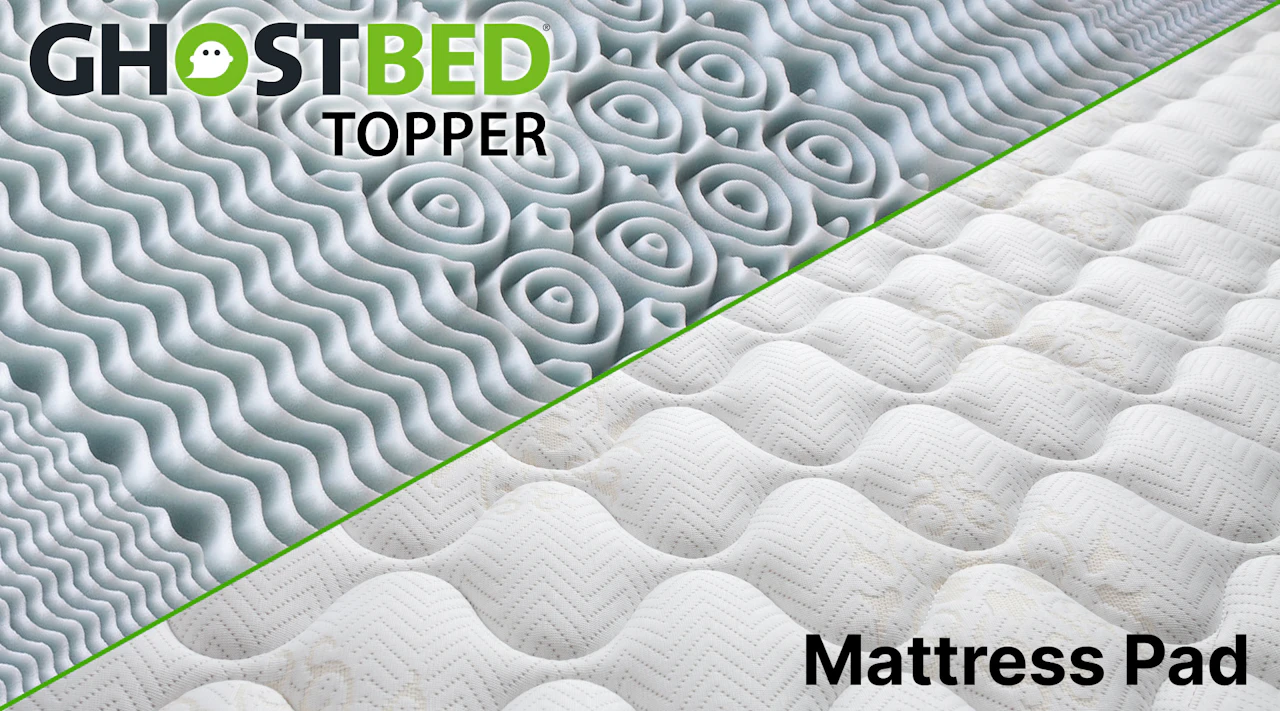 GhostBed mattress topper vs mattress pad