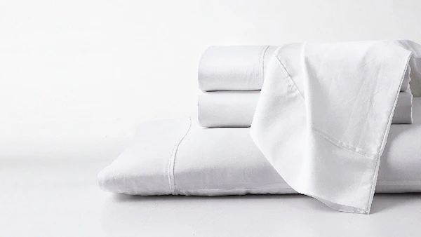 GhostBed sheets in white.