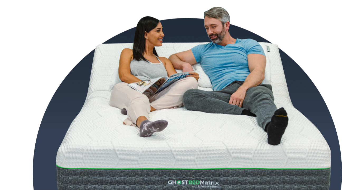Couple on GhostBed 3D Matrix