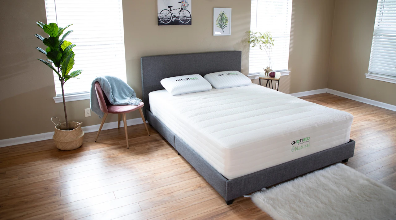 Queen size GhostBed Natural mattress.