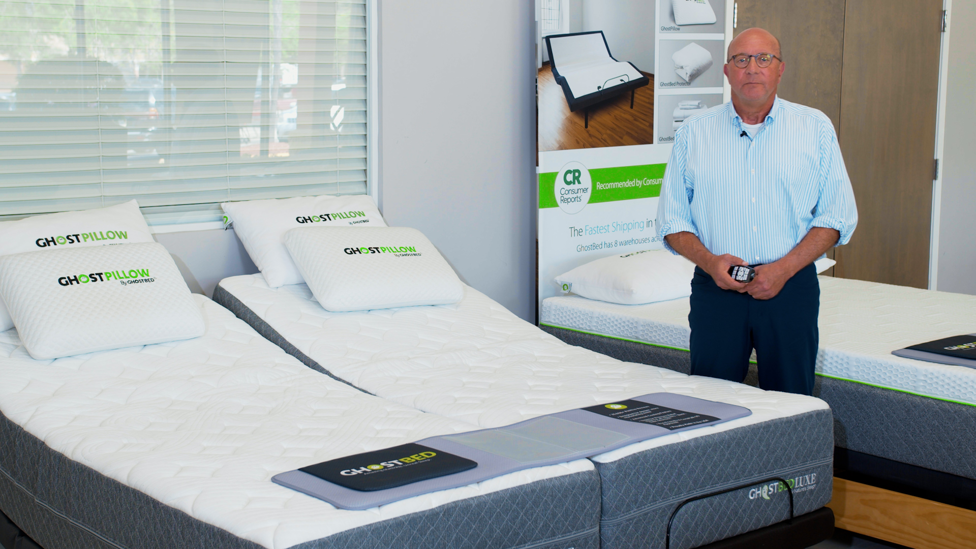 GhostBed Adjustable Bed Frame And Mattress Set | GhostBed® Canada